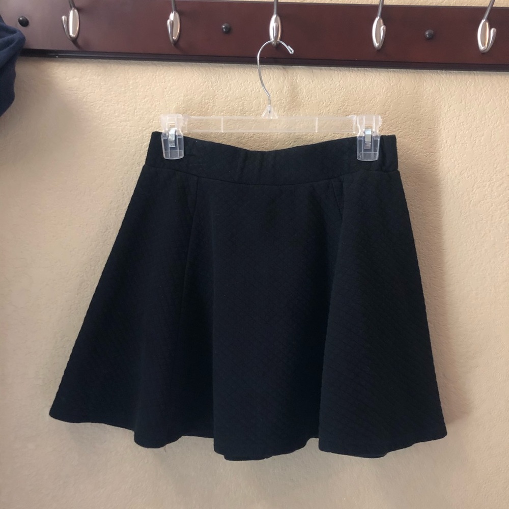 Black Flared Skirt